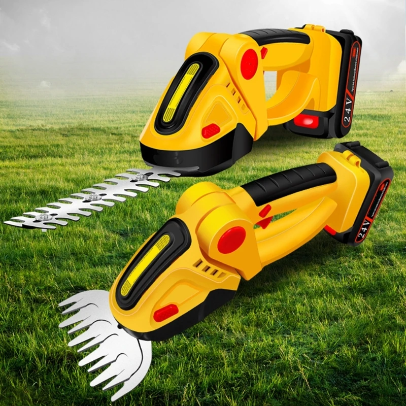 Cordless Hedge Trimmer Electric Shrub Trimmer Grass Shears Handheld Grass Cutter Hedge Shear for Garden Lawns Drop Shipping 4