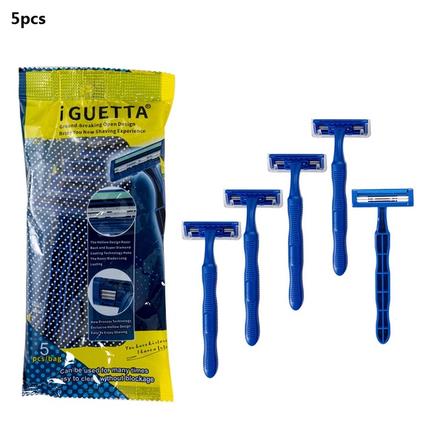 Travel Double Layer Blades Razors Shaving Convenient Hotels Carry Disposable Razors Skin Facial Manual Safe Shaver