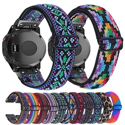 Essidi 20mm New Elastic Braided Band For Garmin Fenix 7s 6s Pro 5s Plus Sports Nylon Watch Bracelet Strap Loop For Garmin Fenix