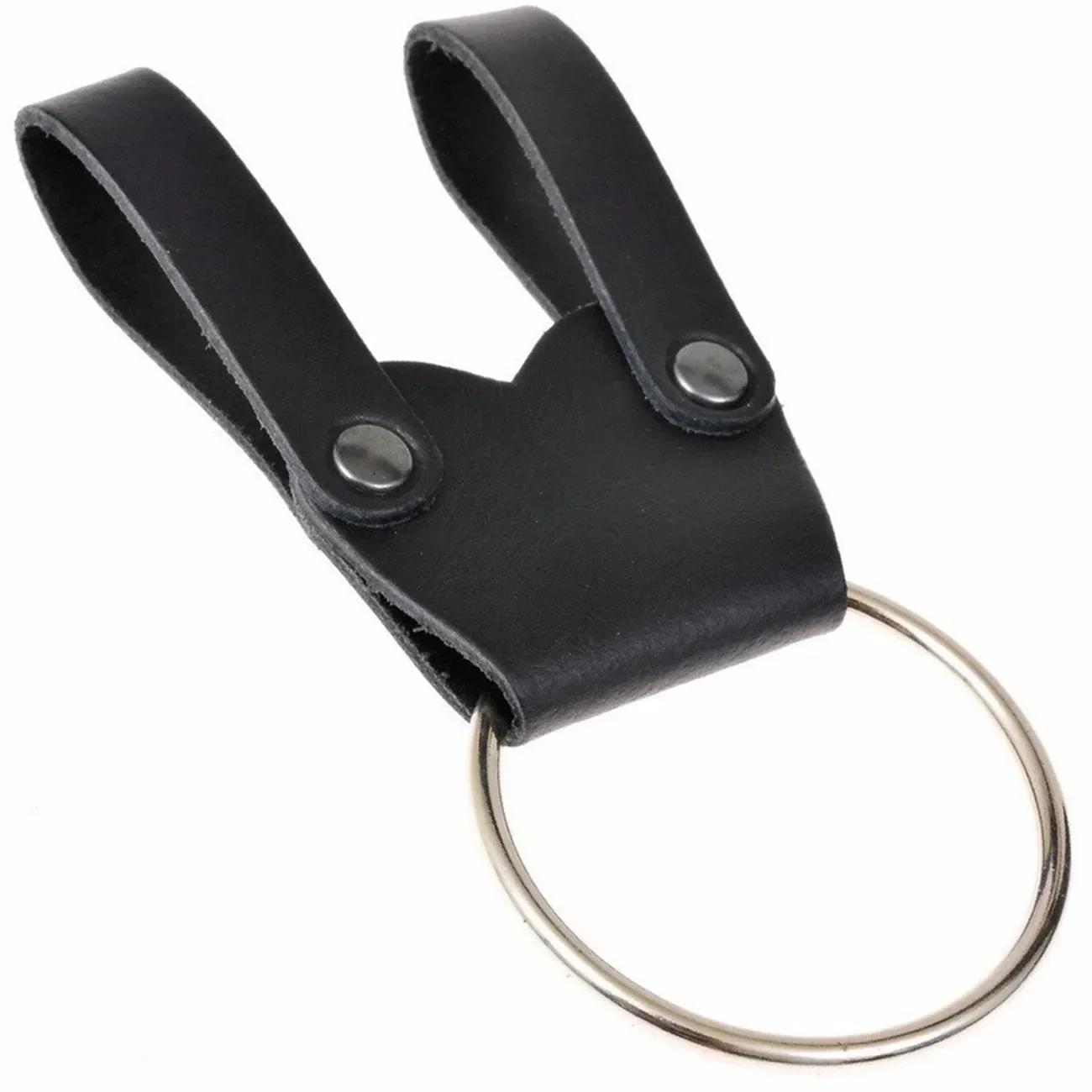 Medieval Viking knight pirate leather belt sword frog metal ring for axe mace hatchet hammer holder tomahawk holster hanger LARP