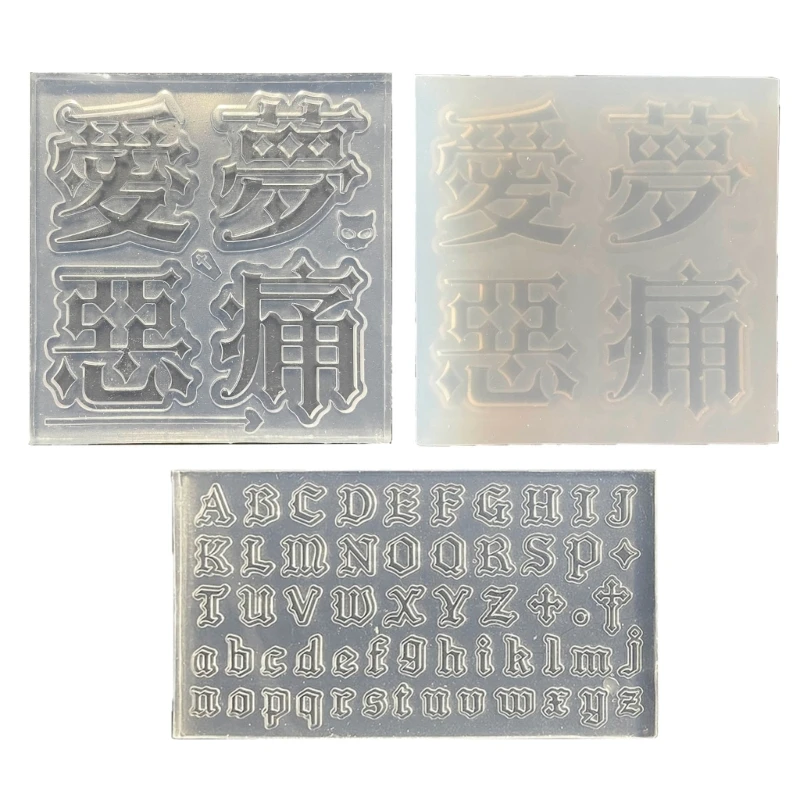 

Mini Letter Mold Crafts Moulds Gothic Silicone Letter Molds Exquisite Molds