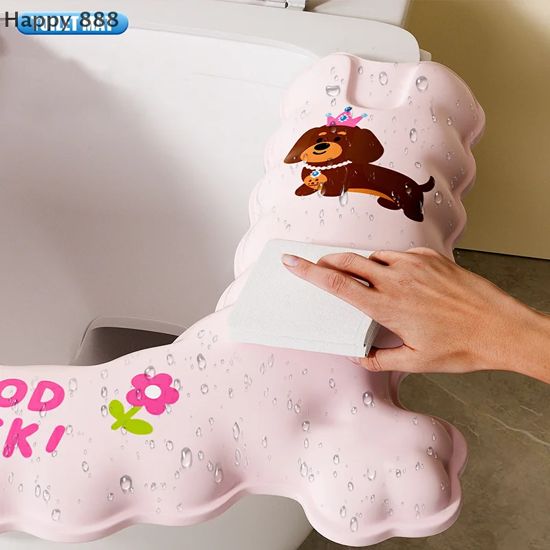 Description Picture 4 of itemUniversal Waterproof No-rinse Half-size Toilet Seat Cover â€“ Enhanced Thickness, Decorative Adhesive Design For All Seasons