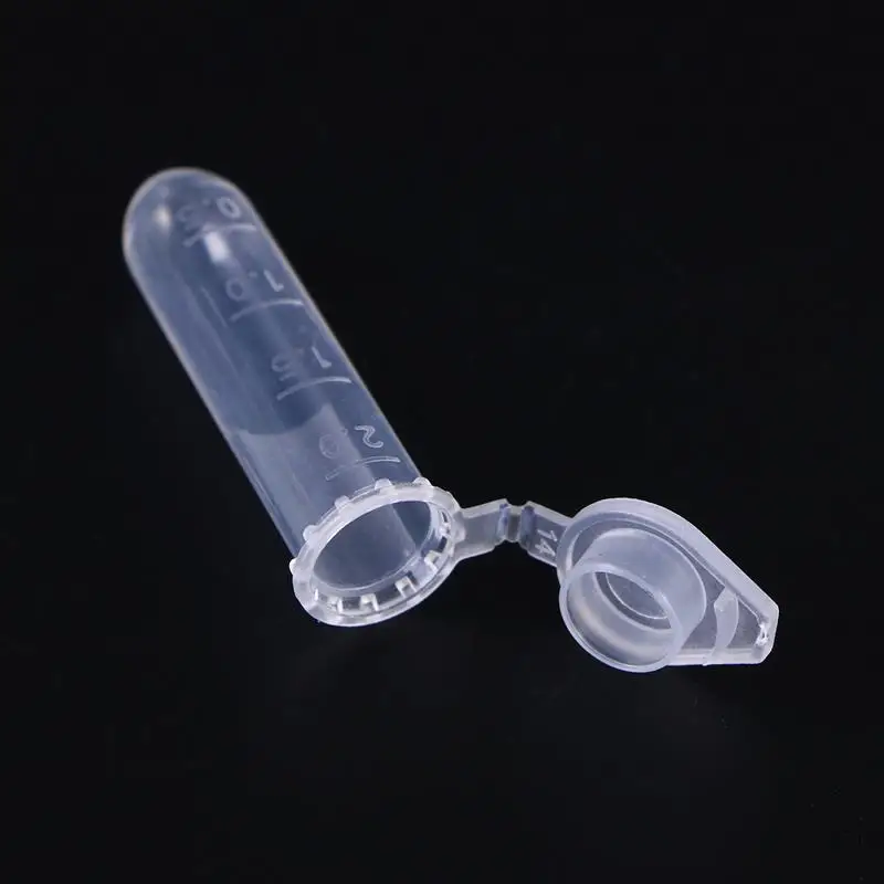 1000PCS/ 500 Pcs Centrifuge Tubes 2ml Capacity Non-Toxic Laboratory Test Tubes With Measurement Scale Tube 2ML 4X1.15CM