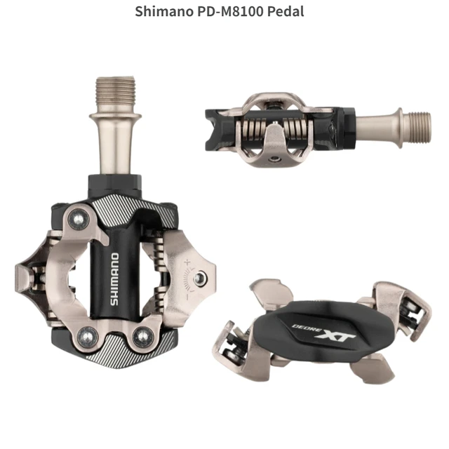Original Shimano XT PD M8100 M8120 Self-Locking SPD Pedals MTB Components  Using for Bicycle Racing