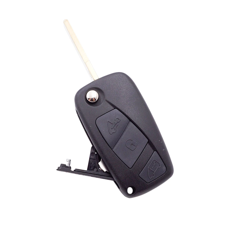 Key Case Car Key Shell Car Remote Key Car Key Key Shell Cocolockey for FIAT Punto Ducato Doblo Stilo Panda Bravo 3Buttons Folding Remote Key Shell SIP22 Blade Keys Fob Car Accessories