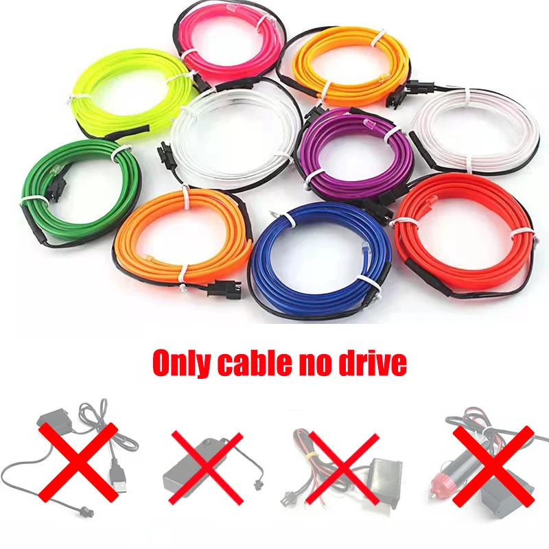 ตัวเลือกสินค้า สายไฟ LED ยืดหยุ่น ตกแต่งภายใน 12V นีออน ใช้ USB ได้