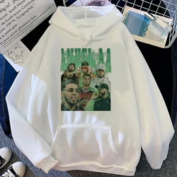 Anuel Aa-Sweats à capuche à manches longues pour femmes, Haut Smile Y2K, Vêtements esthétiques Kawaii, Survêtement Anime, Capuche 600