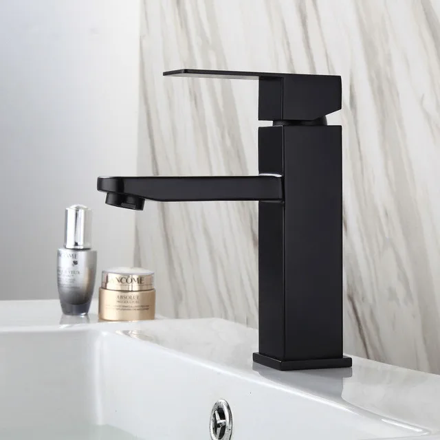 Sink Counter Waterfall Bathroom Sink Water Tap Basin Mixer Hot & Cold