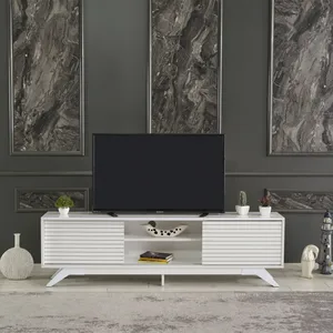 ТВ-подставка среднего века для телевизоров с двумя дверцами, современная ТВ-приставка для гостиной, ТВ-стол, домашняя мебель