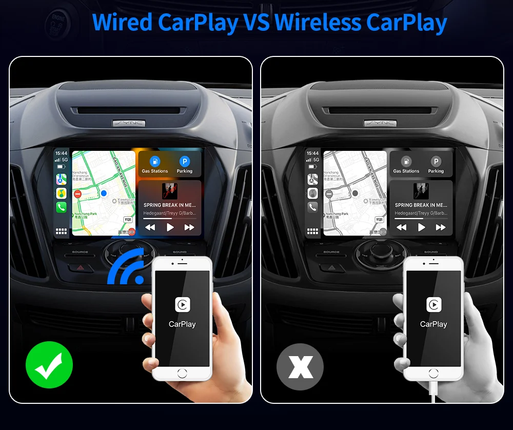 EKIY A1 Mini Carplay Wireless For Toyota Mazda Nissan Camry, 58 OFF