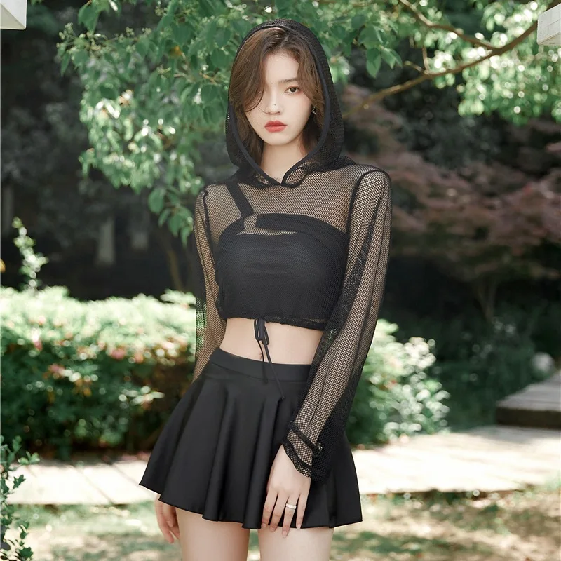 

2023 Swimsuit Female Separate Korean Plus Size Swimwear Summer Clothes Swimming Suit For Girls High Waisted Bikini Ladies Sexy