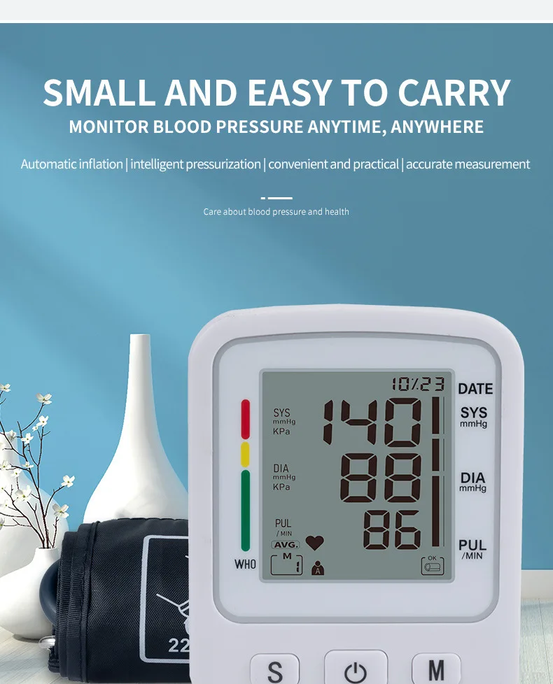 Portable Medical Automatic Upper Arm BP Control Machine For Home