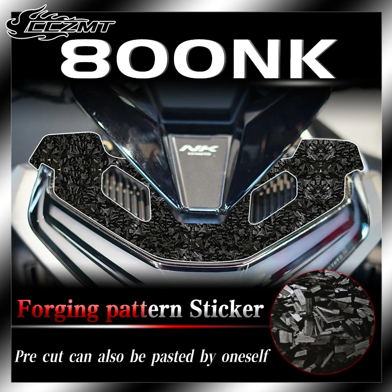 For CFMOTO 800NK forged carbon fiber stickers fuel tank protection stickers decals and decorative film accessories modification 64pcs mb15ak mig two protection welding gun accessories contact nozzle protection nozzle conductive nozzle