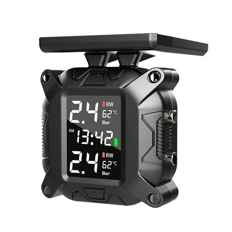 Tire Pressure Monitoring For Motorcycles IP67 Waterproof Large LCD