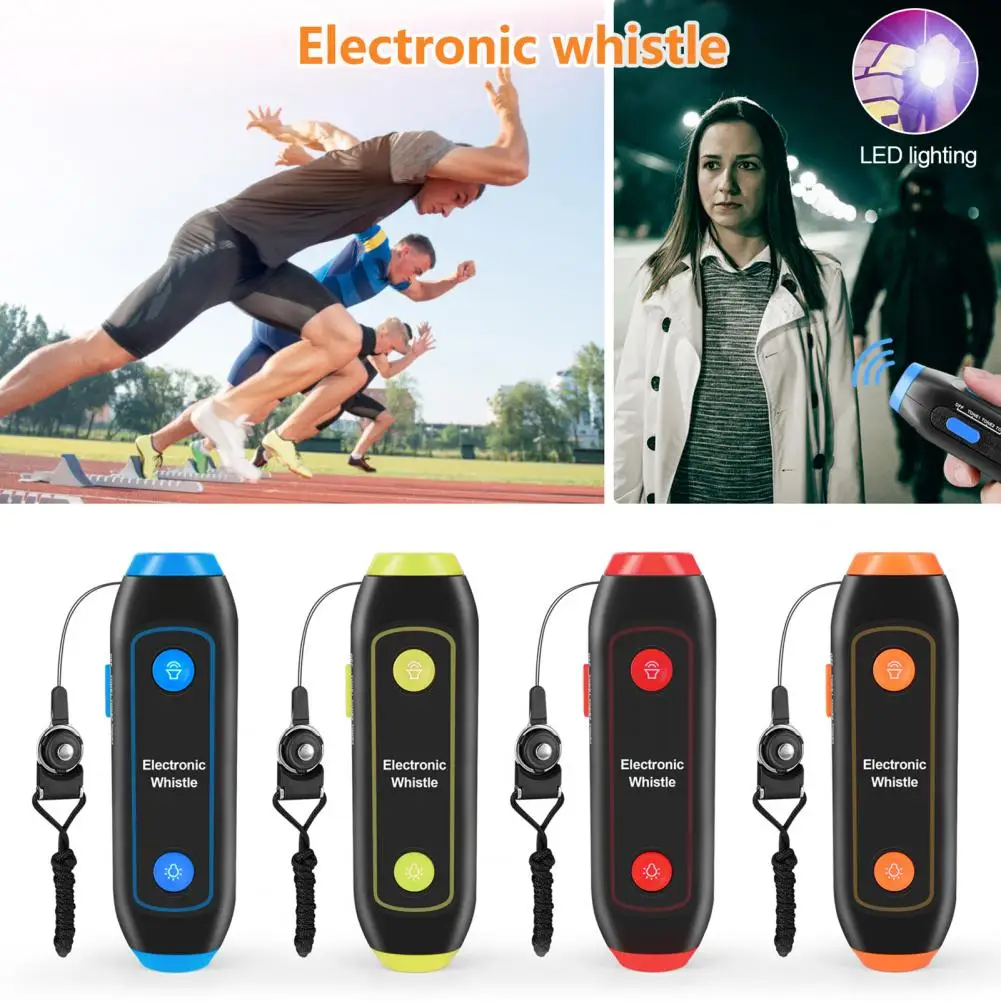 Electronic Whistle with LED Light Battery-operated Camping Outdoor Emergency Tool Camping Supplies
