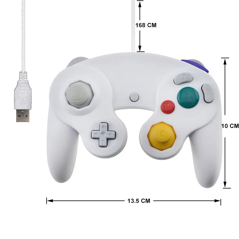 For Gamecube Controller USB Wired Handheld Joystick Compatible Nintend For NGC GC Controle For MAC Computer PC Gamepad