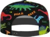 Dinosaur Flat Bill Hat, Unisex Snapback Baseball Cap Hip Hop Style Flat Visor Blank Adjustable 4