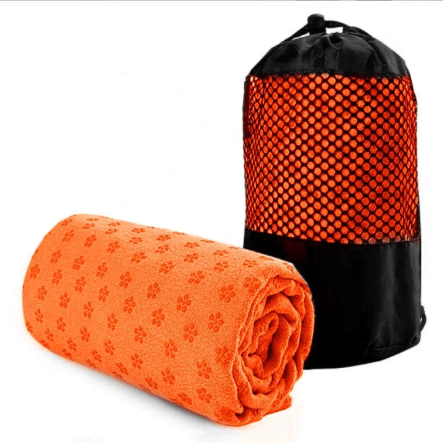 Non-Slip Yoga Mat Towel-Absorbent, Versatile for Hot Yoga, Pilates Grip Dots Stability