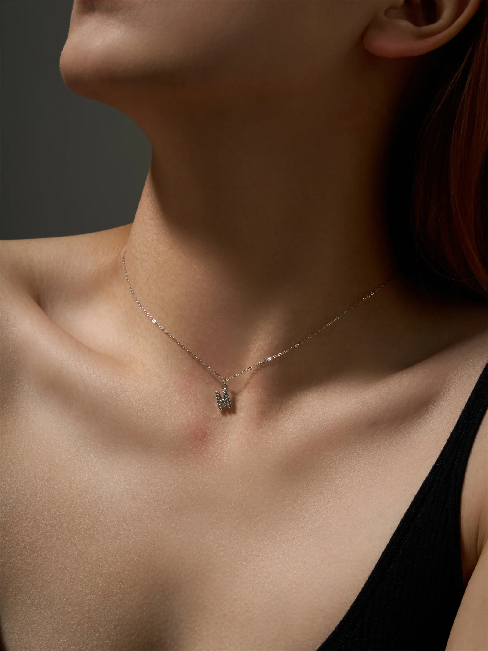 DPLAOPA Women 925 Sterling Silver Letter Alphabet Initial Pendant Monogram Necklace Long Chain 2024 Luxury Fine Jewelry Gif 4