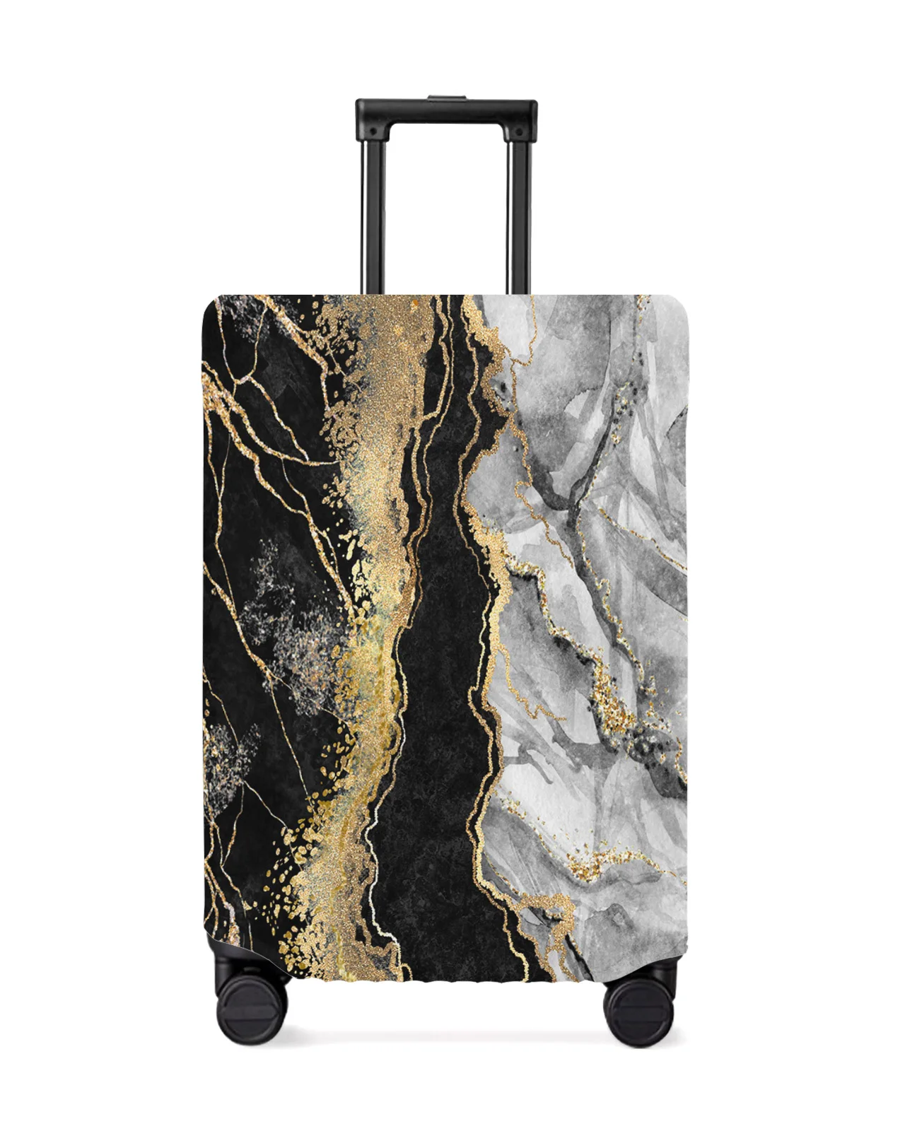 abstract-black-marble-luggage-cover-stretch-suitcase-protector-baggage-dust-case-cover-for-18-32-inch-travel-suitcase-case