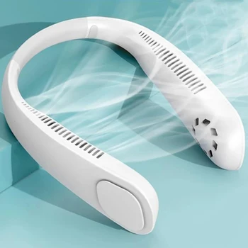 휴대용 에어 쿨러 목 선풍기, 미니 블레이드리스 전기 선풍기, USB 충전 팬, 가정용 에어컨 선풍기, 걸이식 스포츠 팬