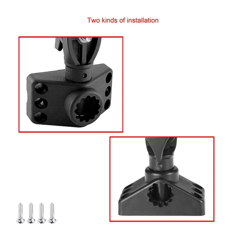 Adjustable Boat Fishing Rod Rack Holder Device Pole Kayak Support Fixer Fix Pole Rotatable Mount Inflatable