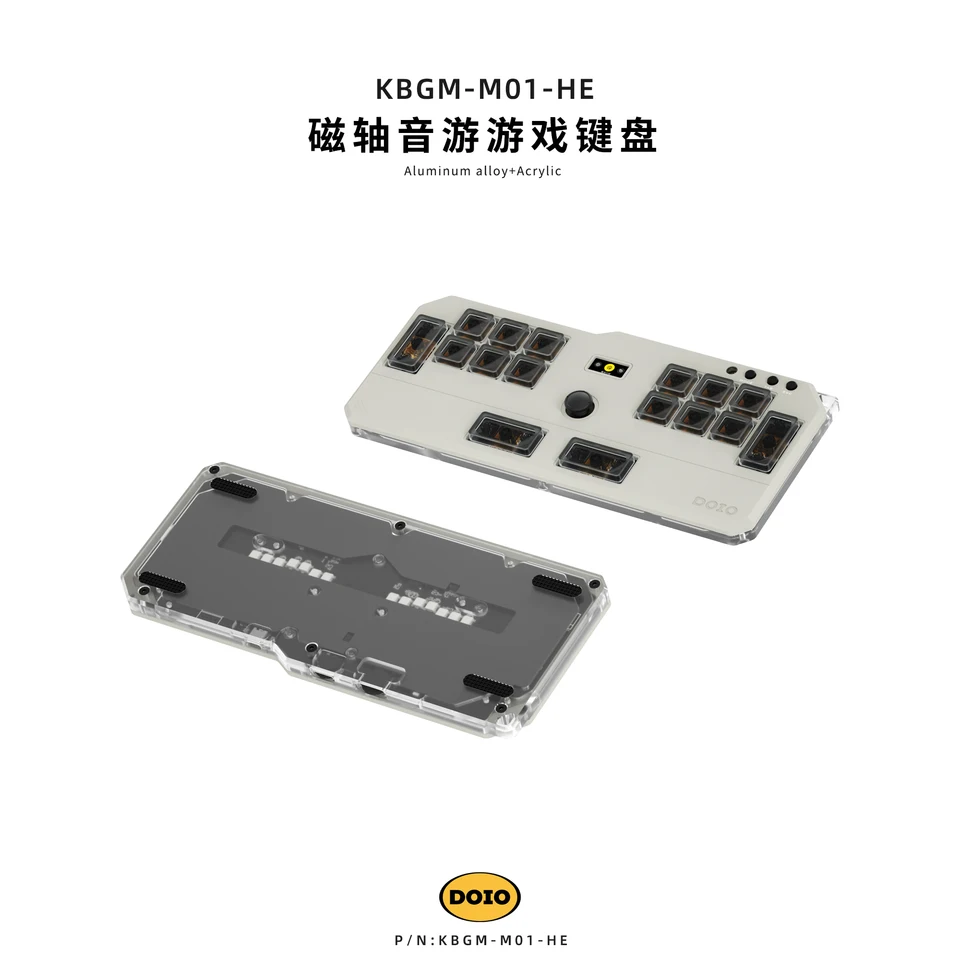 DOIO HITBOX KBGM-M01-HE Keyboard Aluminum Alloy Wired Acrylic Low