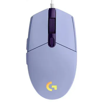 Logitech G102 Mouse USB Wired Gaming Mouse 8000 DPI Rainbow Optical Effect Screen For PC/Mac Computer and Laptop 8