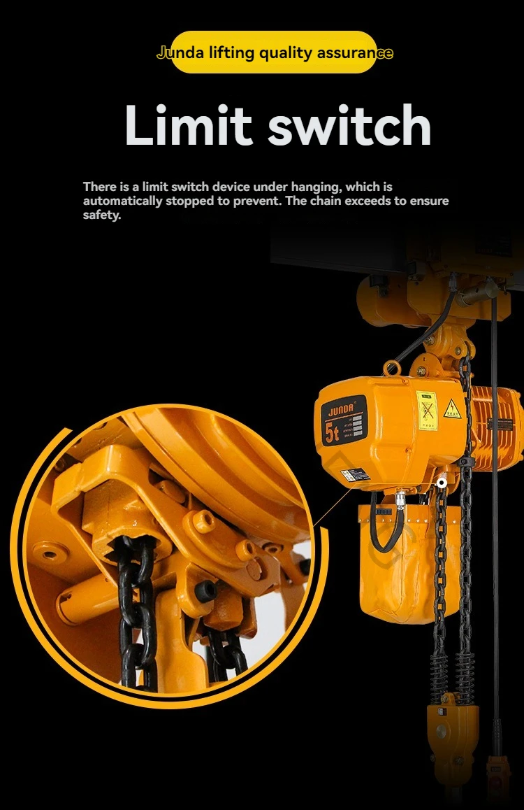 Electric hoist 220V 0.5T1 ton fixed operation lifting crane Chain Hoist Crane Fi