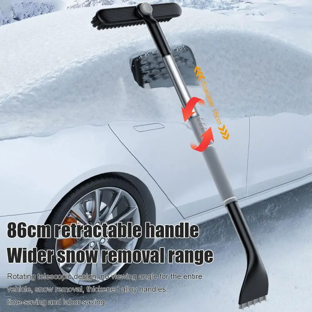 

3 in 1 Winter Car Snow Shovel Windshield Cleaning Brush Snow Ice Scraper Shovel Telescopic Car Window Deicing Cleaning Tool