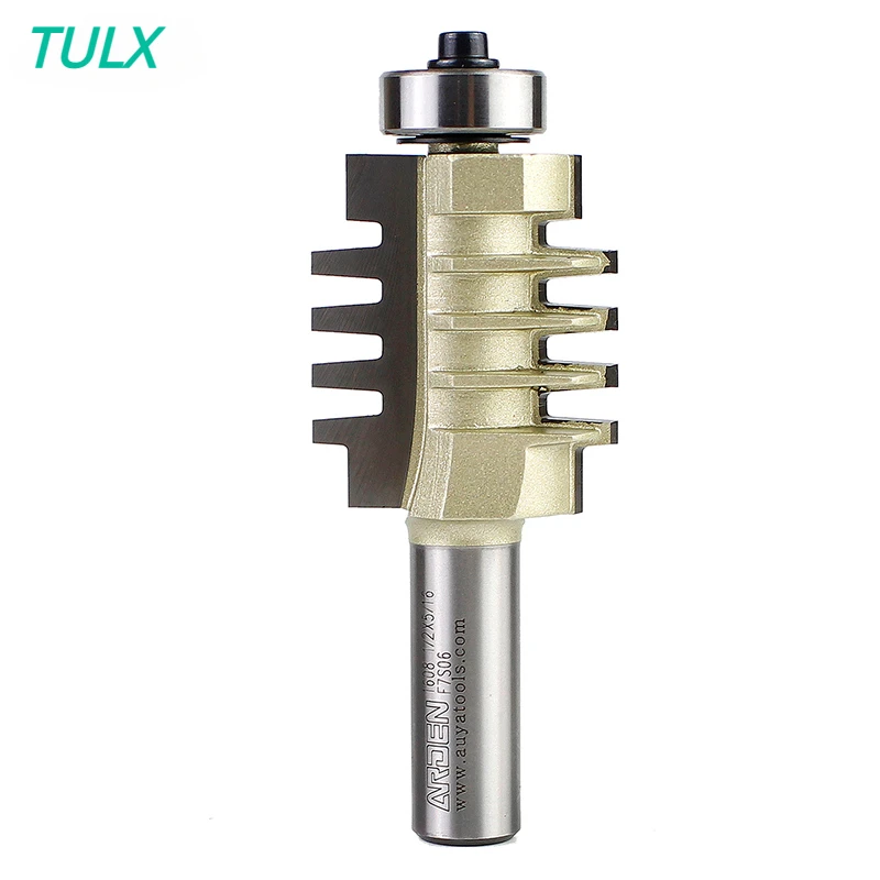 TULX arden bevel tenon wood router bits combination milling cutter 1/2 12.7mm shank woodworking multi-tooth cutter rotatif bit