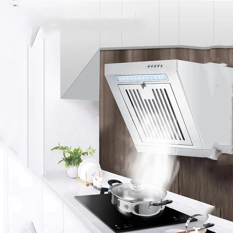 Mini 230W Mini Side Suction Range Hood Stainless Steel Panel Hanging Household Ventilator 380mm Kitchen Exhaust Cooker Hoods 3