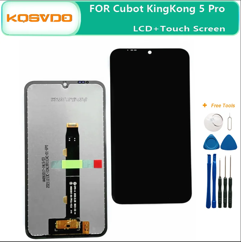 New For Cubot KingKong 6 LCD Display with Touch Screen Digitizer Assembly For KingKong 5 Pro LCD Display Replacement+Tools