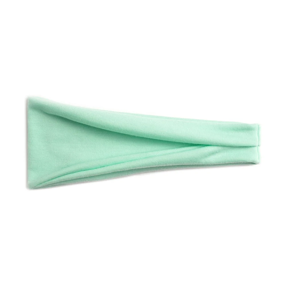 Neues einfarbiges elastisches Haarband, Yoga-Übung, schweißabsorbierendes Stirnband, Baumwoll-Haarband für Damen und Herren, Sport-Haar-Accessoires – Detail 23