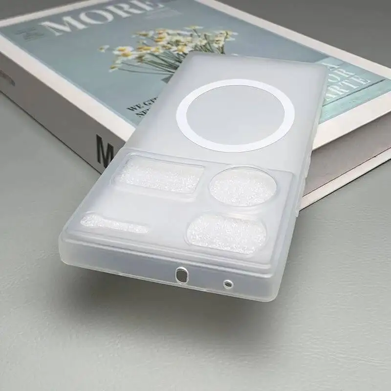 Magnetic Matte Transparent Soft Silicone Protective Case