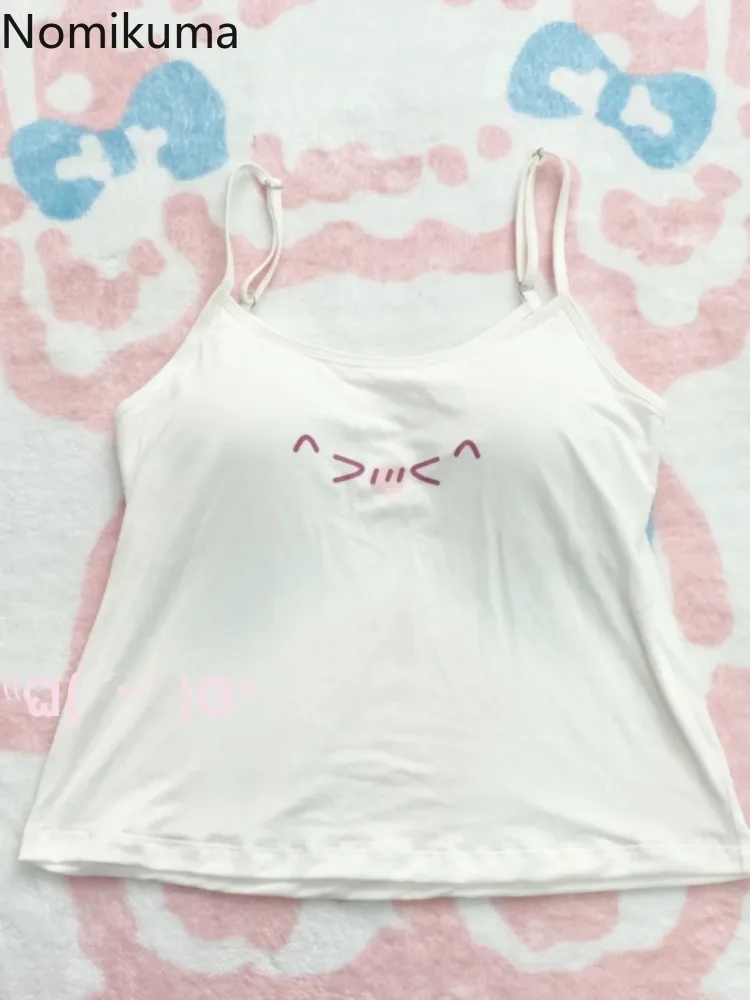 Cotton Cartoon Fashion Sexy Crop Top – Women's Casual Summer Tank