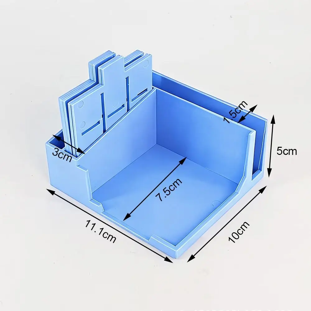Sticky Note Holder Set with Line Drawing Template Dispenser and Sticky Pad Base