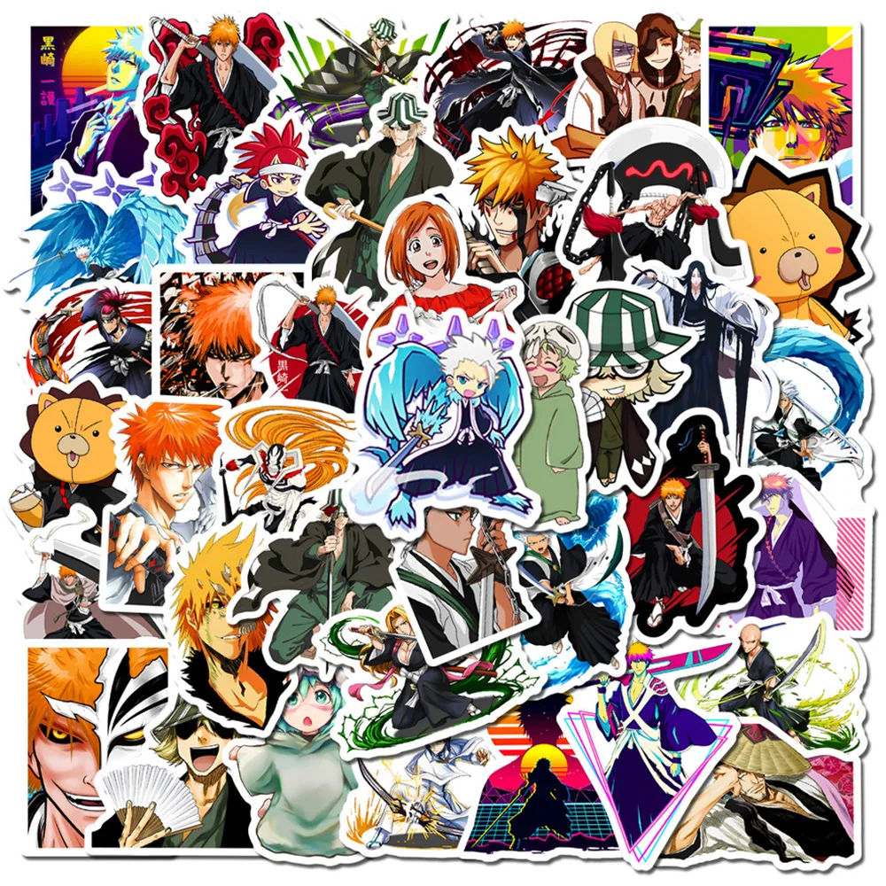 Em promoção! 10/50/100pcs Japão Anime De Desenho Animado Naruto Adesivo  Para Impermeável Etiqueta De Bagagem Skate Guitar Laptop Stikers Criança  Brinquedos