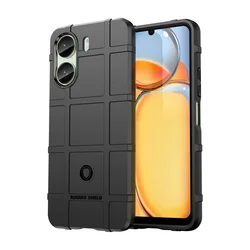 Rugged Shield Rubber Protective Cover for POCO F3 GT (Black)
