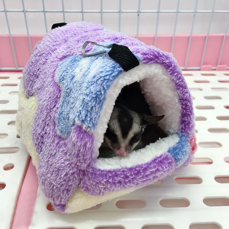 Warm Pet House Cage For Hamster Small Animal Nest Soft Comfort Squirrel Nest Guinea Pig House Rodent Hedgehog Bed