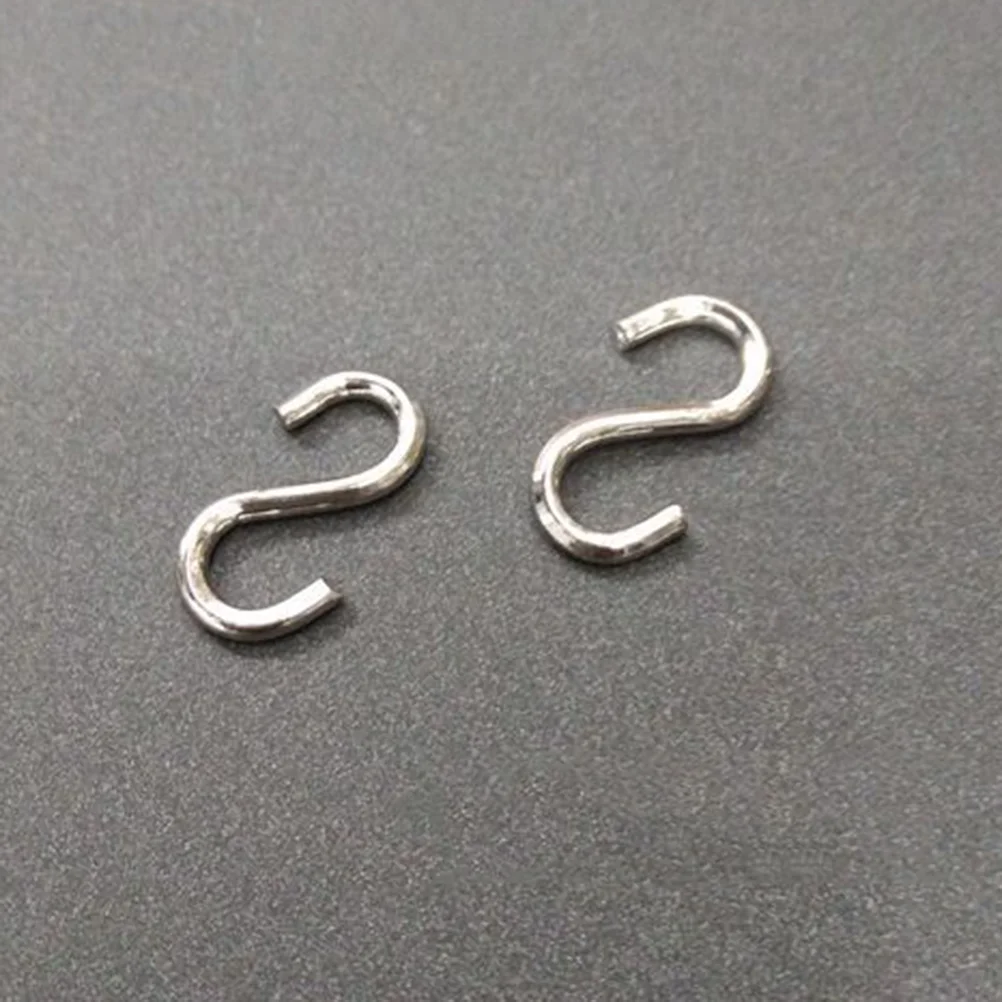 

100pcs Metal S Type Kitchen Bedroom Hooks Stainless Steel Super Load-Bearing Hanging Hooks Storage Racks Clothes Hangers