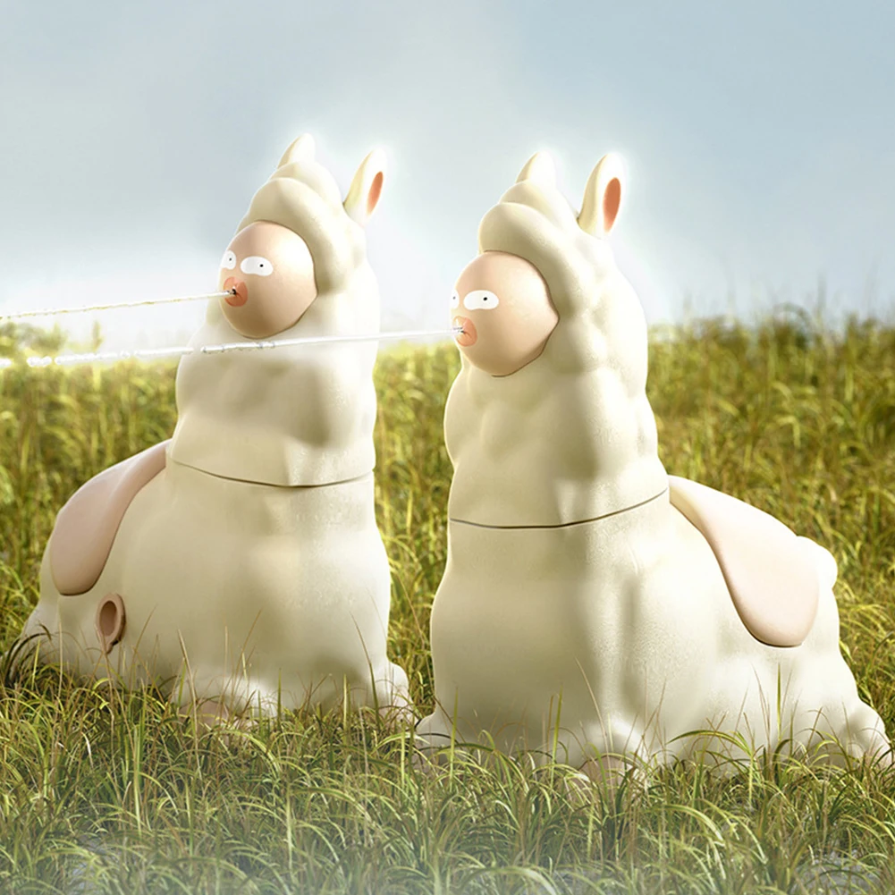 1/2PCS Mini Alpaca Interactive Water Sprayer Gun Cute Press Water-Sprinkling Toy For Summer Outdoor Water Games Perfect Gift