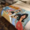Cartoon Bobs Burgers Anime  Blanket Children's High Quality Flannel Soft and Comfortable Home Travel Blankets 4