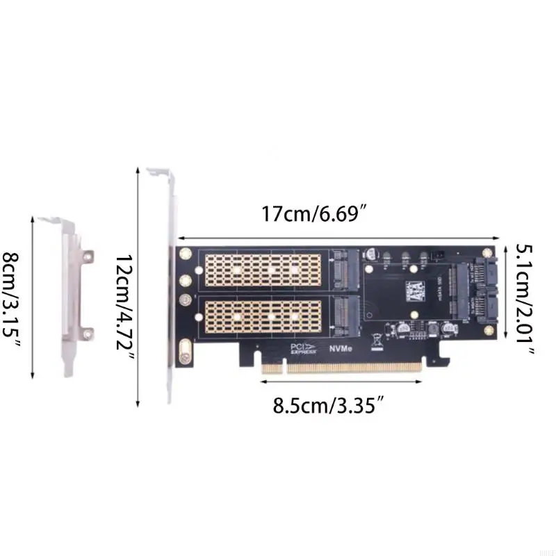 B0KF PCI-E Adapter Card for M.2 NVMe for M.2 NVMe to PCI-E 4X Three-In-One Expansion