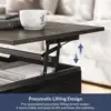 Coffee Table, Lift Top Coffee Table with Hidden Compartment and Open Storage Shelf, Central Table for Living Room 5