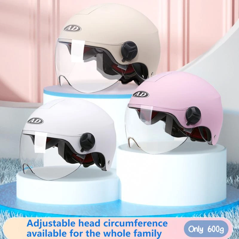 

AD Summer Motorcycle Helmets for Man Woman Scooter Electric Battery Motorbike Half-helmet Certified Safety Cap Free Shipping