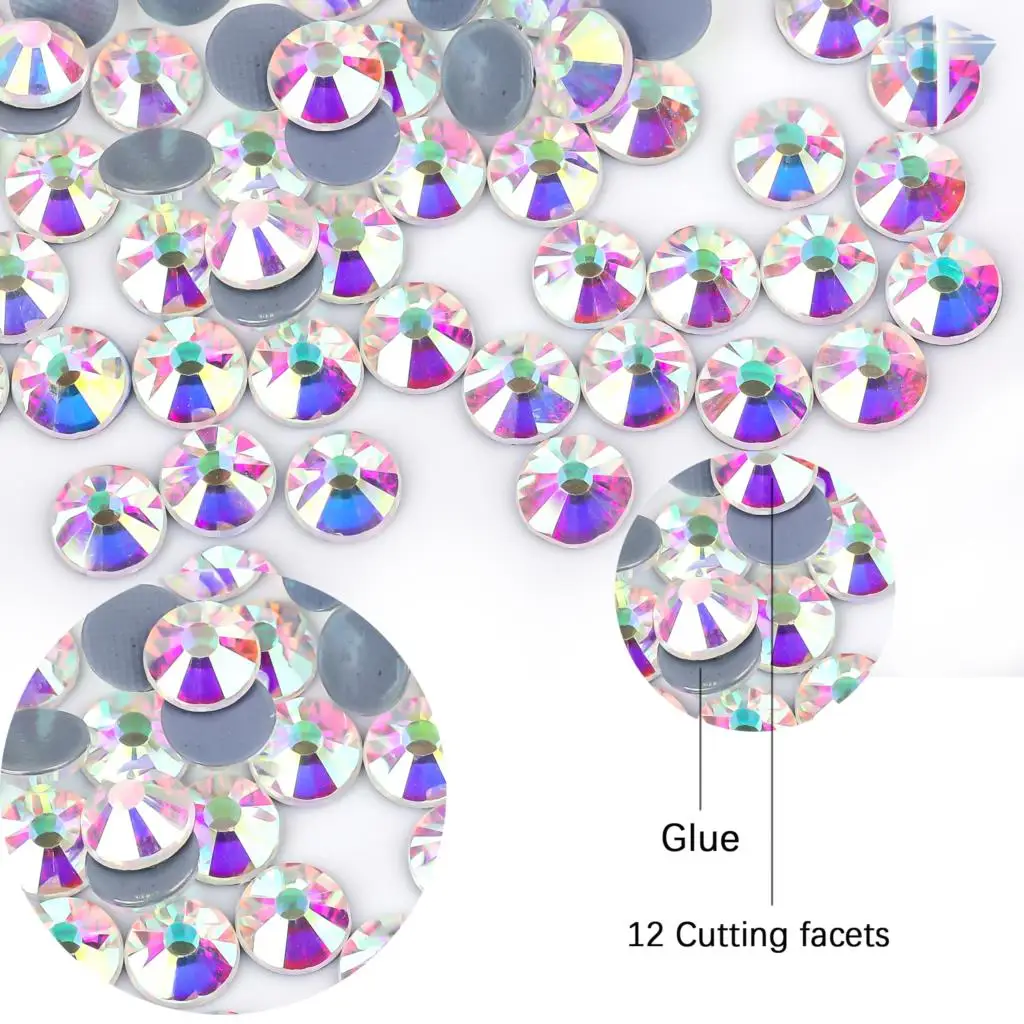  Beadsland Hotfix Rhinestones, 2880pcs Flatback Crystal