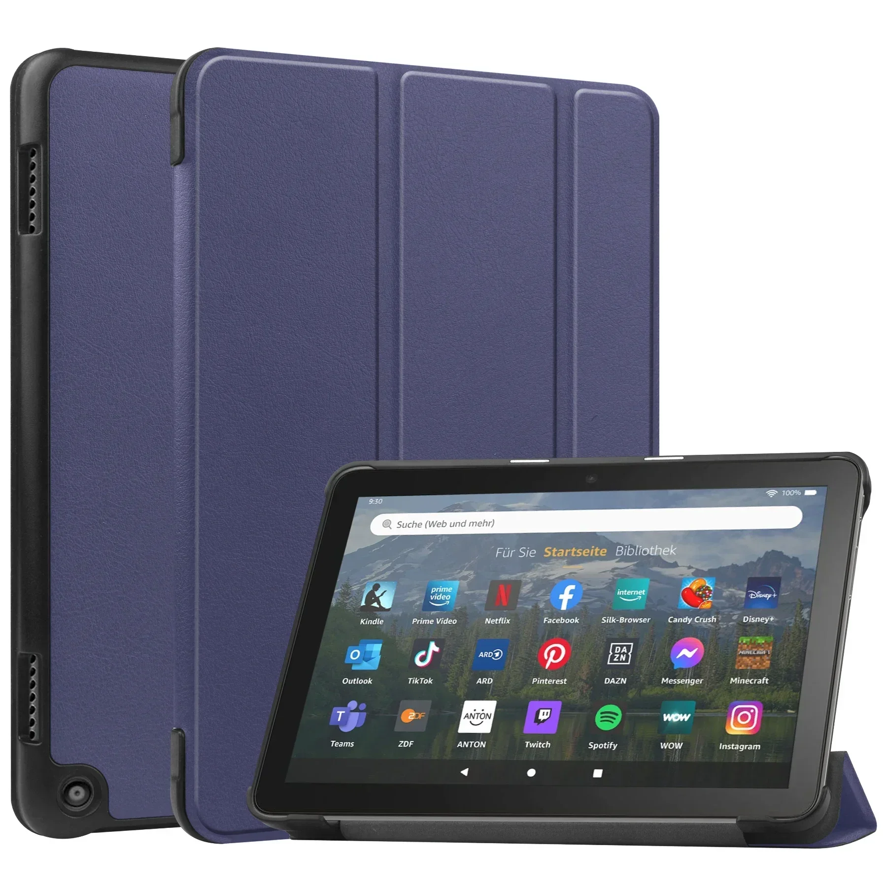 Premium Tablet Cover with Auto Sleep/Wake & Folding Stand