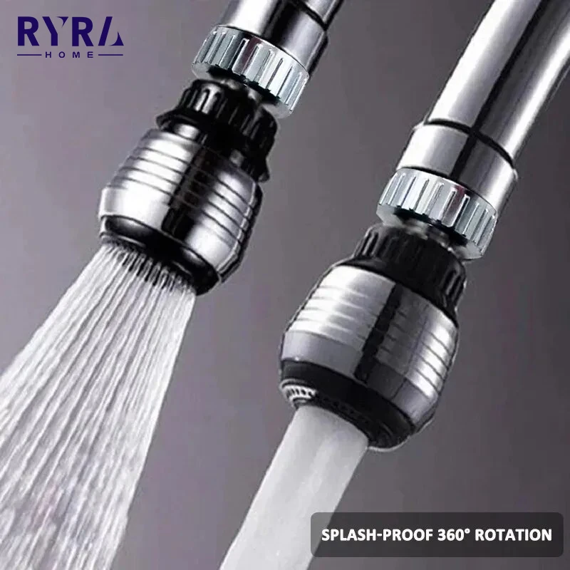 

RYRA 360 Degree Kitchen Faucet Aerator 2 Modes Adjustable Water Filter Diffuser Water Saving Nozzle Faucet Connector Shower