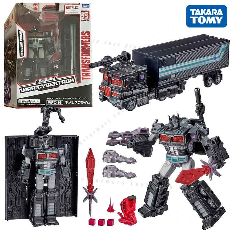 In Magazzino Takara Tomy Transformer Siege Wfc-16 Nemesis Prime Netflix Limited 25Cm Leader Class Original Action Figure Model Toy